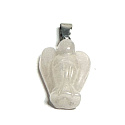 Quartz Angel guardian prívesok prírodný kameň ručne brúsený 2 - 2,2 cm, najdokonalejší liečiteľ