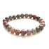 Spinel náramok elastický prírodný kameň, guľôčka 8 mm /16 - 17 cm, šťastie - dobrá nálada