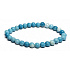 Larimar náramok elastický prírodný kameň, guľôčka 6 mm / 16 - 17 cm, kameň bájnej Atlantídy