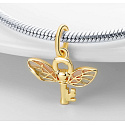 Charm Harry Potter - Okrídlený kľúč, prívesok na náramok