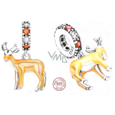 Prívesok zo striebra 925 Antilopa, prívesok na náramok Prívesok zo striebra 925 Antilopa, prívesok na náramok