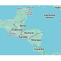 Charm Striebro 925 El Salvador vlajka - hojdajúca sa mapa, prívesok na náramok cestovanie
