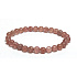 Quartz ružový / jahodový náramok elastický prírodný kameň, guľôčka 6 mm / 16-17 cm, najdokonalejší liečiteľ