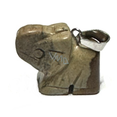 Jaspis hnedý Slon prívesok prírodný kameň, ručne brúsená figúrka 1,8 x 2,5 x 8 mm, kameň pozitívnej energie Jaspis hnedý Slon prívesok prírodný kameň, ručne brúsená figúrka 1,8 x 2,5 x 8 mm, kameň pozitívnej energie
