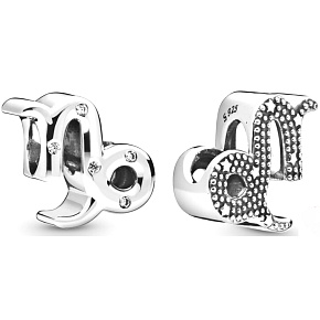 Prívesok Striebro 925 Znamenie zverokruhu Šumivý Kozorožec, korálik na náramok