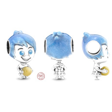 Prívesok zo striebra 925 Disney Pixar Joy svietiaci v tme Memory Orb, korálik na náramku film