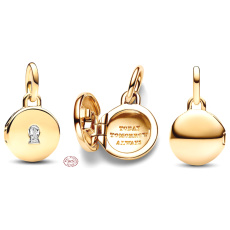 Šarm strieborný 925 zlatý medailón kľúčový prívesok náramok láska