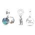 Charm Camping night sky - camping 2v1, náramok prívesok symbol
