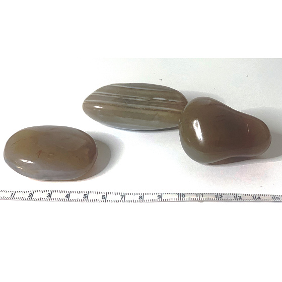 Achát Botswana šedý Tromlovaný prírodný kameň 40 - 100 g, 1 kus, prináša do života úspech