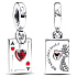 Charm Striebro 925 Disney Alenka v ríši divov 2v1 Srdcová kráľovná, prívesok na náramok rozprávka