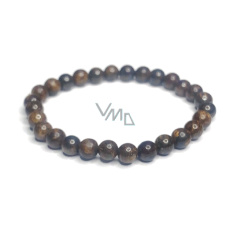 Bronzitový náramok elastický prírodný kameň, guľôčka 6 mm / 16 - 17 cm, vysoko ochranný kameň Bronzitový náramok elastický prírodný kameň, guľôčka 6 mm / 16 - 17 cm, vysoko ochranný kameň
