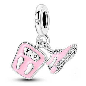 Šarm Sterlingové striebro 925 Program chudnutia 2v1, prívesok náramok šport