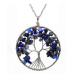 Lapis lazuli Strom života prívesok prírodný liečivý kameň, dĺžka retiazky: 45 + 5 cm, kameň harmónie