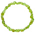 Olivín / Peridot náramek elastický přírodní kámen, troml 8 - 12 mm / 16 - 17 cm, kámen chránící lidskou auru