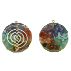 Orgonitový amulet, generátor energie 3,5 cm na voskovanej šnúre 60 cm