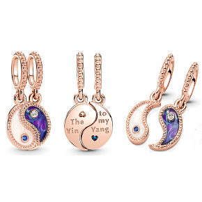 Striebro 925 Yin & Yang, symbol deliteľného prívesku