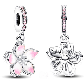 Prívesok zo striebra 925 Cherry blossom, prívesok na náramok