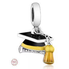 Striebro 925 Maturita, Maturita so zvitkami a čiapkou, Prívesok absolventa na náramku