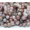 Spinel náramok elastický prírodný kameň, guľôčka 8,5 - 9 mm /16 - 17 cm