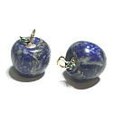 Sodalitový prívesok jablko poznania, prírodný kameň 2,7 x 15 mm, komunikačný kameň