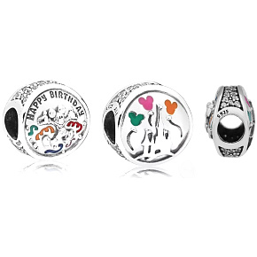 Striebro 925 Disney Birthday - Všetko najlepšie k narodeninám, narodeninový náramok