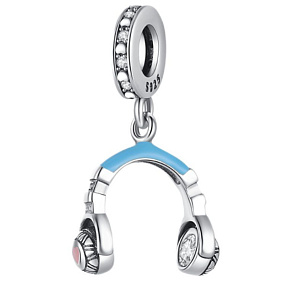 Prívesok Striebro 925 Náušnice modré, prívesok na náramku záujmy