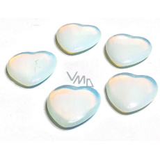 Opalit Hmatka, liečivý drahokam v tvare srdca syntetický kameň 3 cm 1 kus, kameň prianí a nádeje Opalit Hmatka, liečivý drahokam v tvare srdca syntetický kameň 3 cm 1 kus, kameň prianí a nádeje