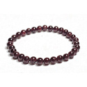 Granátový náramok elastický prírodný kameň, guľôčka 6 mm / 16 - 17 cm, kameň ohňa, lásky