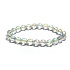 Crystal Aqua aura angel facet semi-metallic finish, náramok elastický prírodný kameň, korálik 8 mm / 16 - 17 cm, kameň