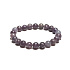 Lepidolit svetlofialový náramok elastický prírodný kameň, guľôčka 8 mm / 16-17 cm, amulet športovcov