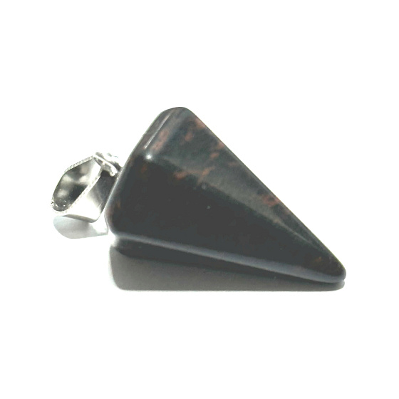 Obsidián Moka kyvadlo prírodný kameň 2,2 cm, kameň spásy
