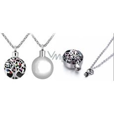 Pamätný, spomienkový prívesok na urnu, Strom života, vodotesný, nerezová oceľ