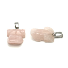 Rozmarín Žaba pre šťastie prívesok prírodný kameň cca 20 x 15 mm, kameň lásky