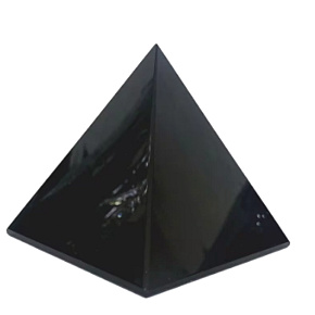 Obsidian čierny Pyramída prírodný kameň 2 x 2 x 1,6 cm čistí - energia - harmónia - emócie 1 kus, kameň záchrany