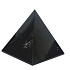 Obsidian čierny Pyramída prírodný kameň 2 x 2 x 1,6 cm čistí - energia - harmónia - emócie 1 kus, kameň záchrany