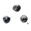 Obsidiánová šupina Troml prívesok prírodný kameň, 2,2-3 cm, 1 kus, kameň spásy