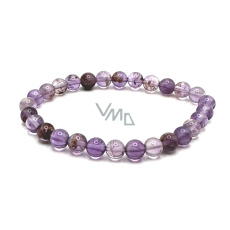 Quartz Phantom náramok elastický, prírodný kameň guľa 6 mm / 16 - 17 cm, najdokonalejší liečiteľ Quartz Phantom náramok elastický, prírodný kameň guľa 6 mm / 16 - 17 cm, najdokonalejší liečiteľ