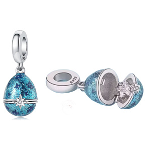 Charm Velikonoční vajíčko otevírací, přívěsek na náramek jídlo a pití Charm Velikonoční vajíčko otevírací, přívěsek na náramek jídlo a pití