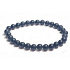 Onyx čierny matný náramok elastický prírodný kameň, guľôčka 6 mm / 16-17 cm, kameň životnej sily