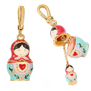 Šarm Striebro 925 Rusko, Matrioška 2v1, náramok prívesok symbol