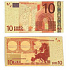 Talisman Zlatá plastová bankovka 10 EUR