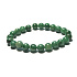 Smaragd Africký náramok elastický prírodný kameň, guľôčka 8 mm / 16 - 17 cm, kráľovský kameň
