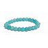 Amazonitový náramok elastický prírodný kameň, guľôčka 6 mm / 16 - 17 cm, kameň nádeje