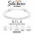 Šňůrkový náramek Síla barev – Bílá | Symbol čistoty, klidu a energie | nastavitelný, 16 - 30 cm