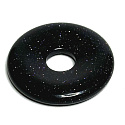 Zlatý kameň Blue Avanturine Donut 30 mm, kameň ambícií
