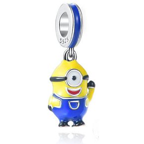 Prívesok Striebro 925 I villain - Mimons Mimoň Stuart - jednooký Mimoň, prívesok na náramok film Prívesok Striebro 925 I villain - Mimons Mimoň Stuart - jednooký Mimoň, prívesok na náramok film