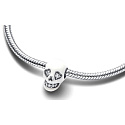 Prívesok zo striebra 925 Svietiace trblietavé lebky svietiace v tme Korálkový náramok Halloween