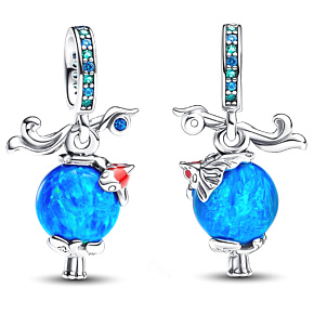 Šarm Striebro 925 Závesná koi lampa King of Glory, prívesok na náramok hra