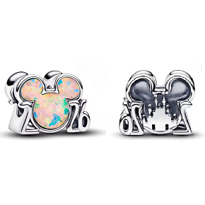 Charm Sterlingové stříbro 925 Disney Mickey s opálem rok 2026, korálek na náramek film