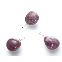 Lepidolit Troml prívesok prírodný kameň M, cca 2,5 - 4 cm, amulet športovcov